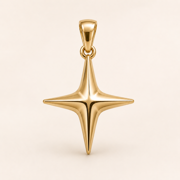 Mini Star Pendant in yellow gold — 1Luxury Miami design rendering