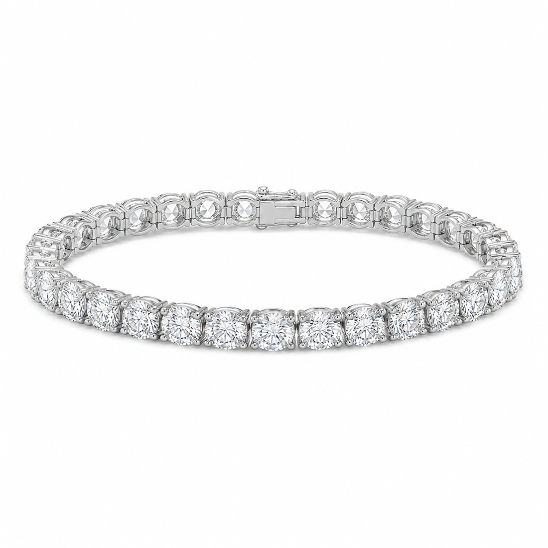 1Luxury Miami 12.15 CTW round diamond tennis bracelet design render