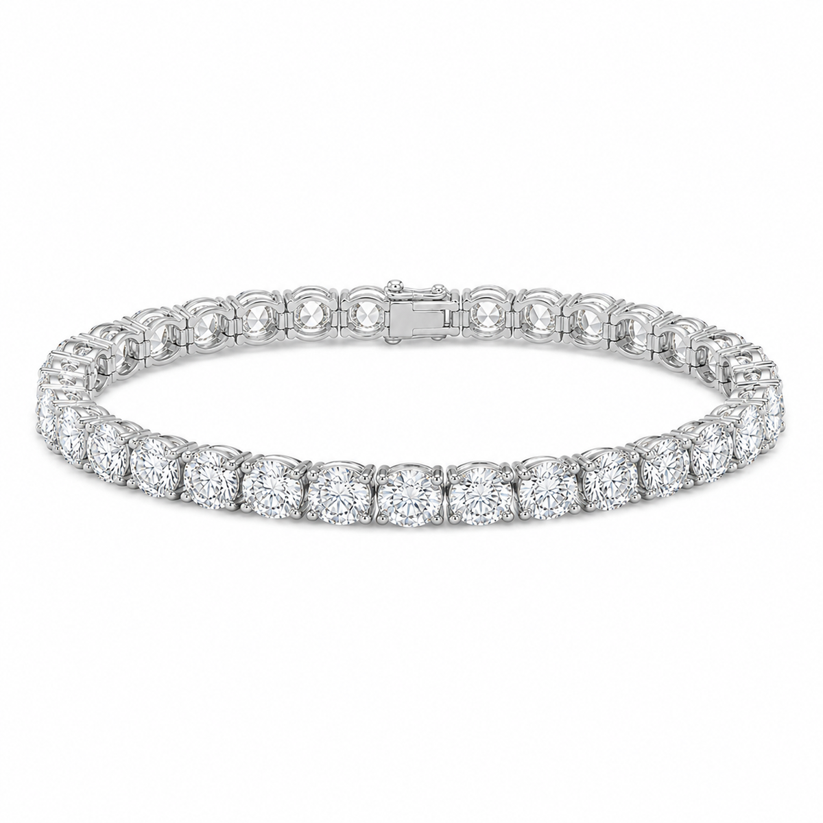 1Luxury Miami 12.15 CTW round diamond tennis bracelet design render
