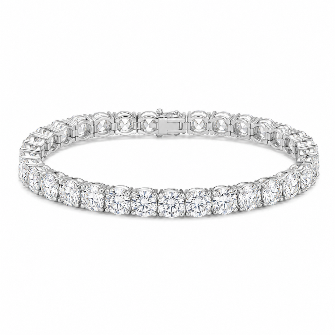 1Luxury Miami 14.00 CTW round diamond tennis bracelet design render