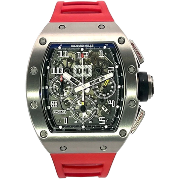 RM 011 Automatic Red Rubber Strap Limited Edition Titanium Case