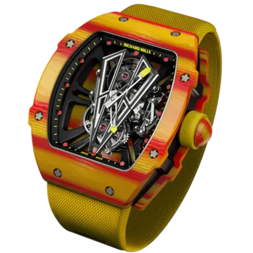 RM 027 Tourbillon Rafael Nadal Manual Winding Textile Strap Transparent Dial