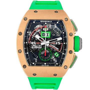 RM 011 Roberto Mancini Rose Gold Automatic Black Rubber Strap Rose Gold Case