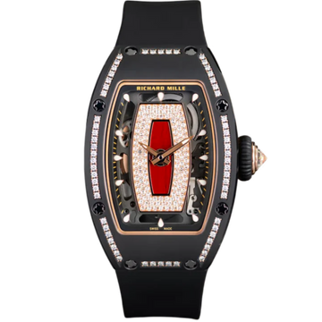 RM07 Black Ceramic Jasper Single Row Diamonds