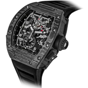 RM 004 Split-Seconds Chronograph V2 and V3 Rubber Strap Carbon Case