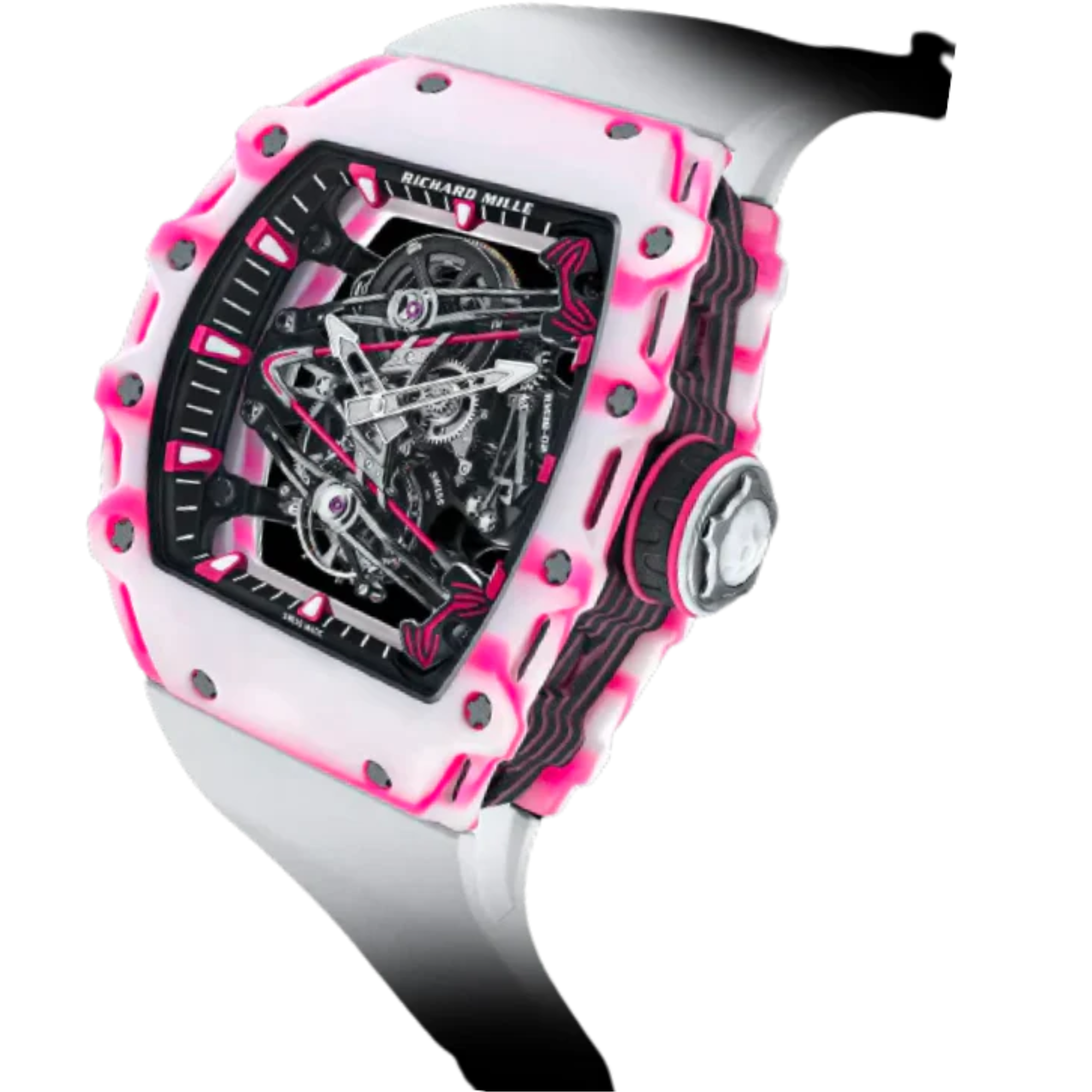 RM 38-02 Tourbillon Bubba Watson Manual Winding Limited 50 Pieces Rubber Carbon Case