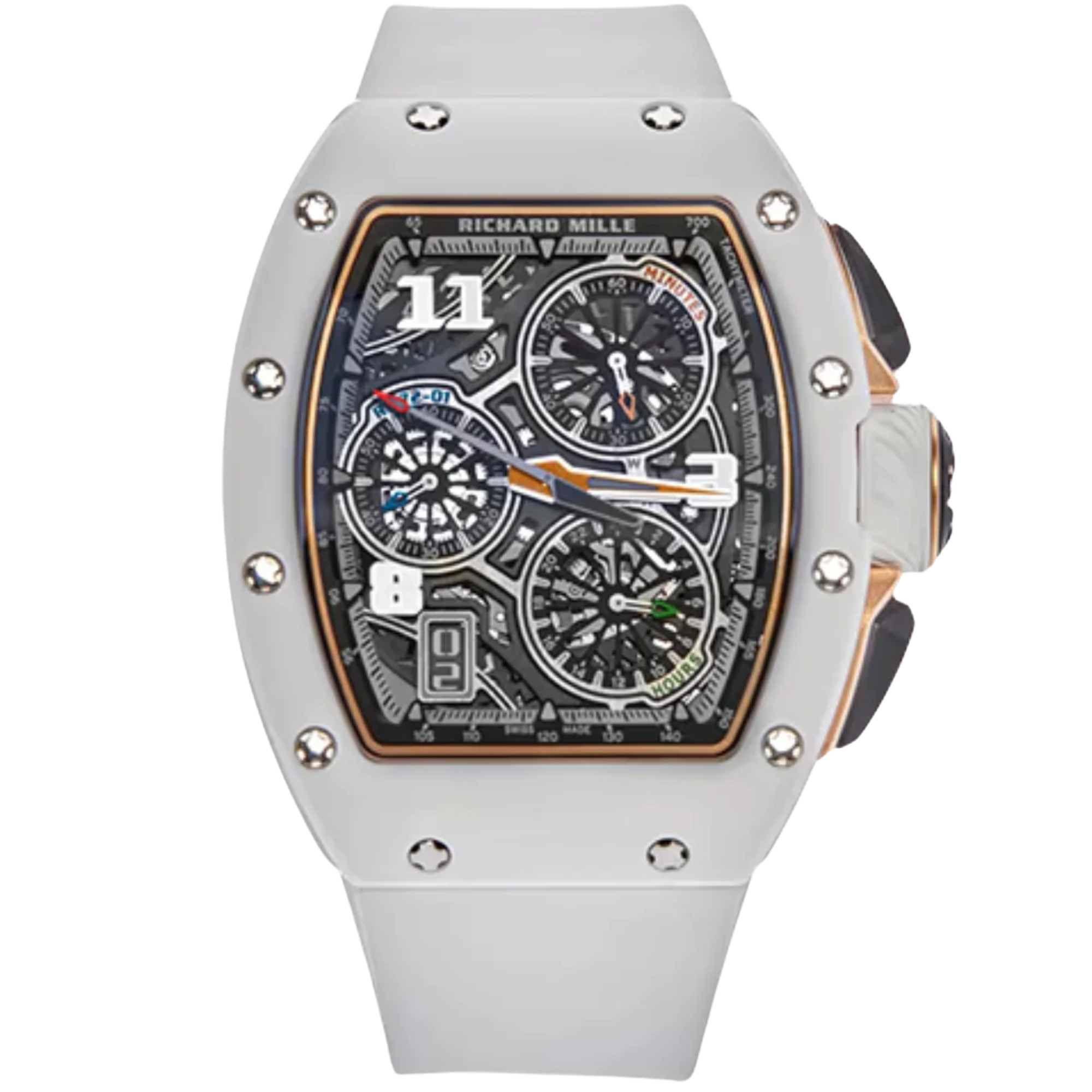 Richard Mille RM72-01 White Ceramic Flyback Chronograph