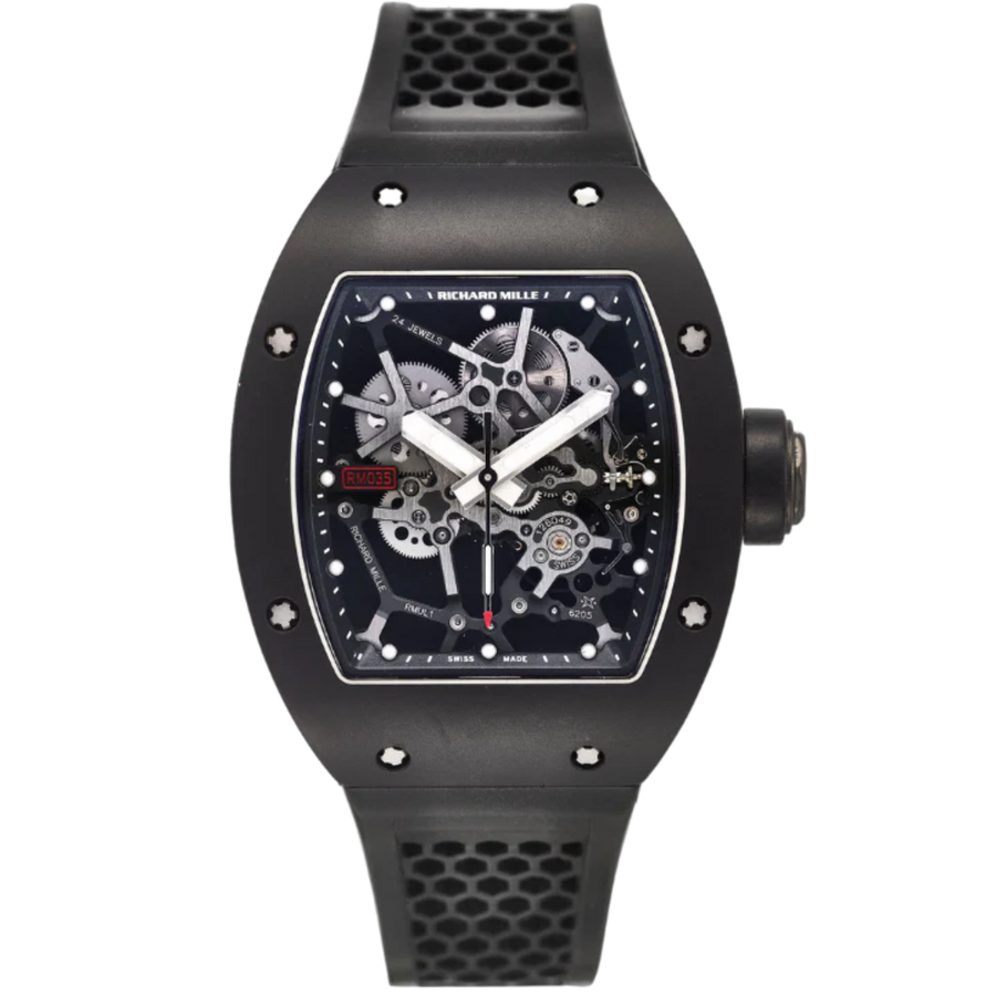 Richard Mille RM 035 Diamond-Set Skeleton Dial luxury watch at 1Luxury Miami