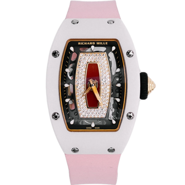 Richard Mille RM07 Pink Ceramic Red Jasper Lips with Diamonds
