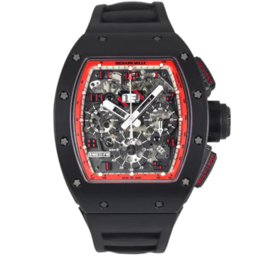 RM 011 Felipe Massa Automatic Midnight Fire Rubber Strap Carbon Case