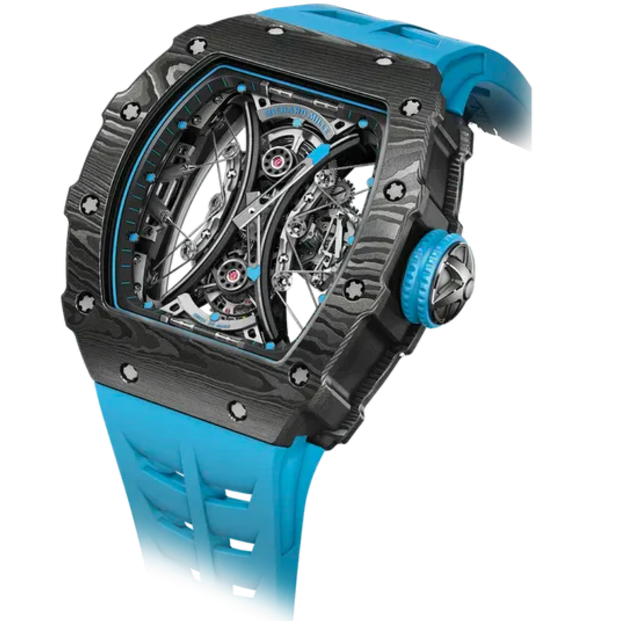 Richard Mille RM 53-01 Carbon TPT Diamond-Set Rubber Strap luxury watch at 1Luxury Miami