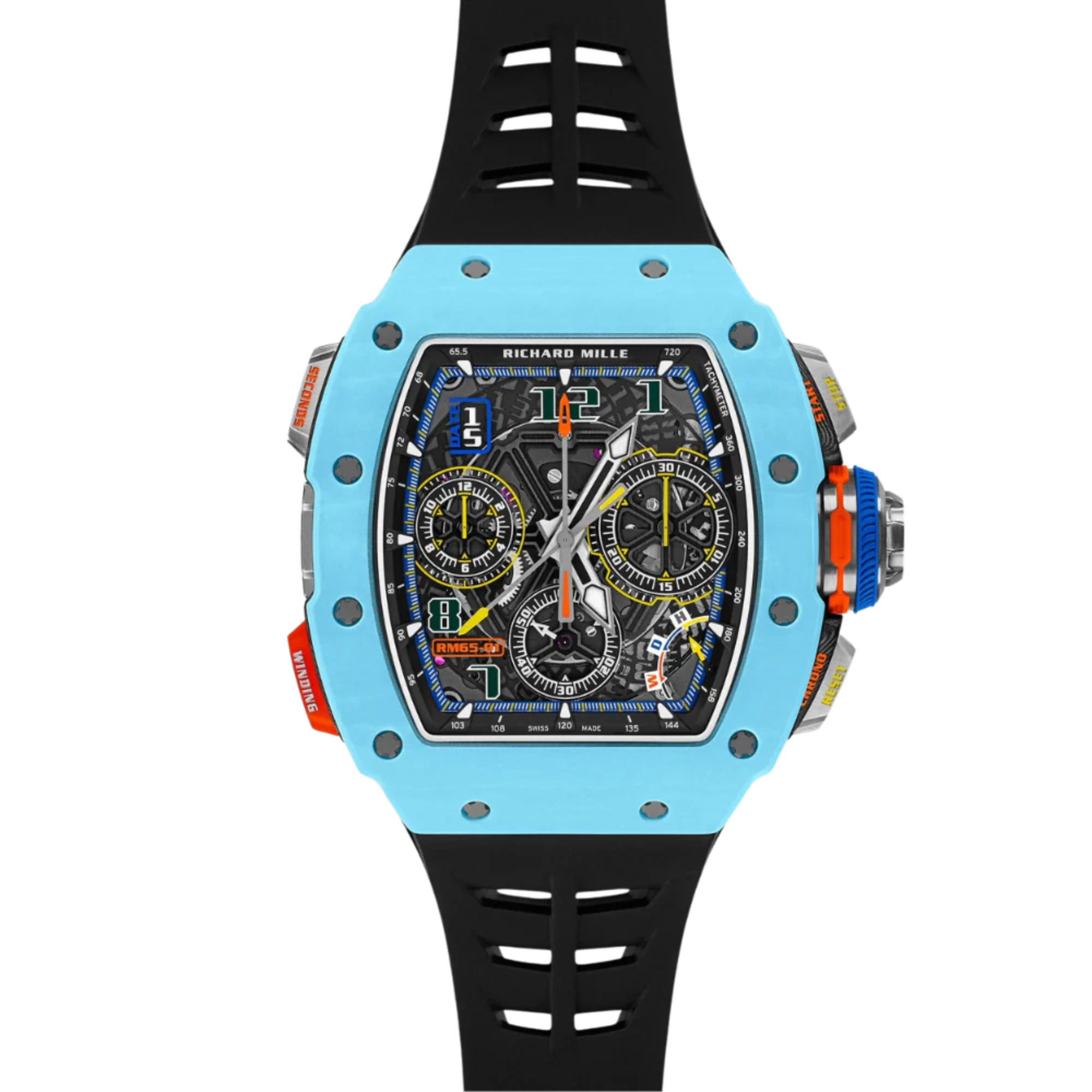 Richard Mille RM 65-01 Automatic Split-Seconds Chronograph Pastel blue Quartz