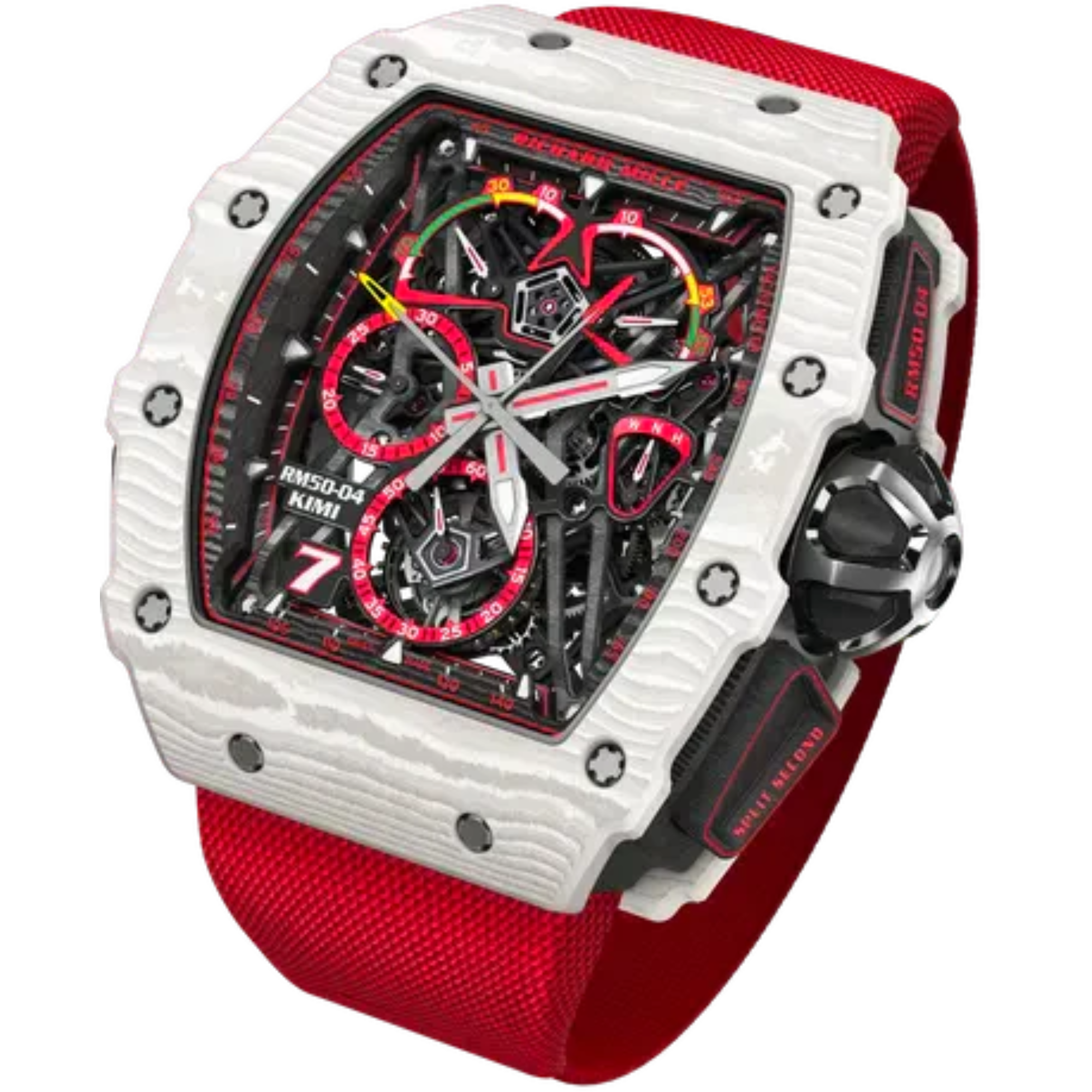 RM 50-04 Tourbillon Split-Seconds Chronograph Kimi Räikkönen Manual Winding Textile Strap Carbon Case