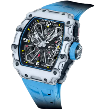 RM 35-03 Rafa Nadal White Automatic Blue Rubber Carbon Case