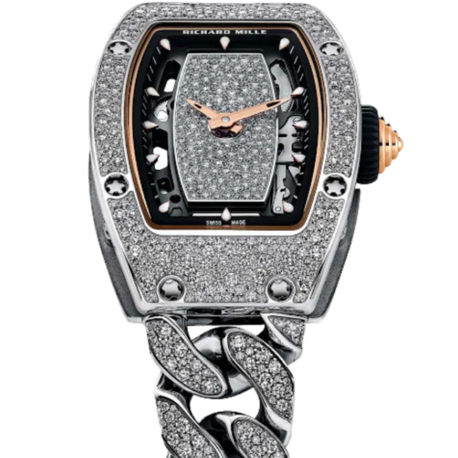 Richard Mille RM 07-01 White Gold Diamond-Set Bracelet luxury watch at 1Luxury Miami