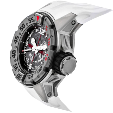 RM 028 AJ TI-TI Automatic White Rubber Strap Titanium Case