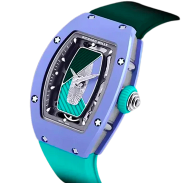 RM 07-01 Automatic Colored Ceramics Self-Winding Skeleton Black Rubber Strap