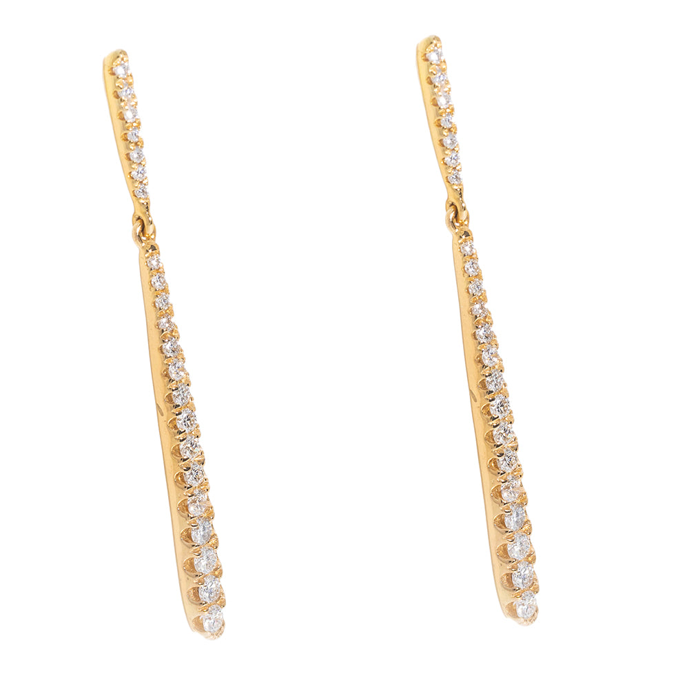 Drop Hanging Diamond Earrings