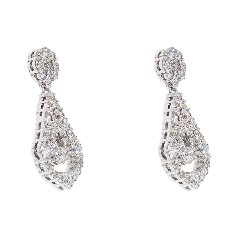 Chandeliers Earrings With Diamonds