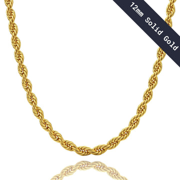 Gold Rope Chain - 12mm
