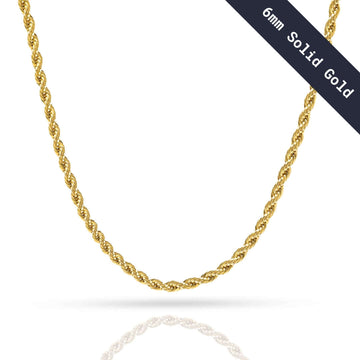 Gold Rope Chain - 6mm