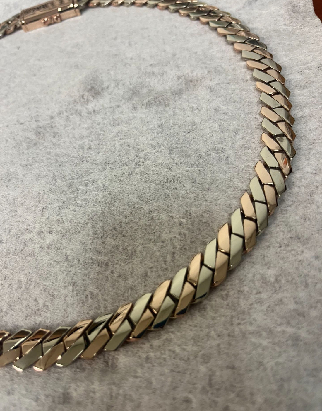 10k Gold Pointed Edge Cuban link Chain Deposit