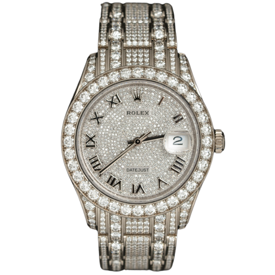 Rolex 86409RBR White Gold Diamond-Set luxury watch at 1Luxury Miami