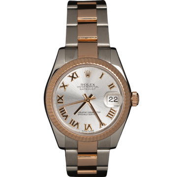 Rolex Datejust Ref. 178271 Two Tone RG/SS Silver Roman Dial