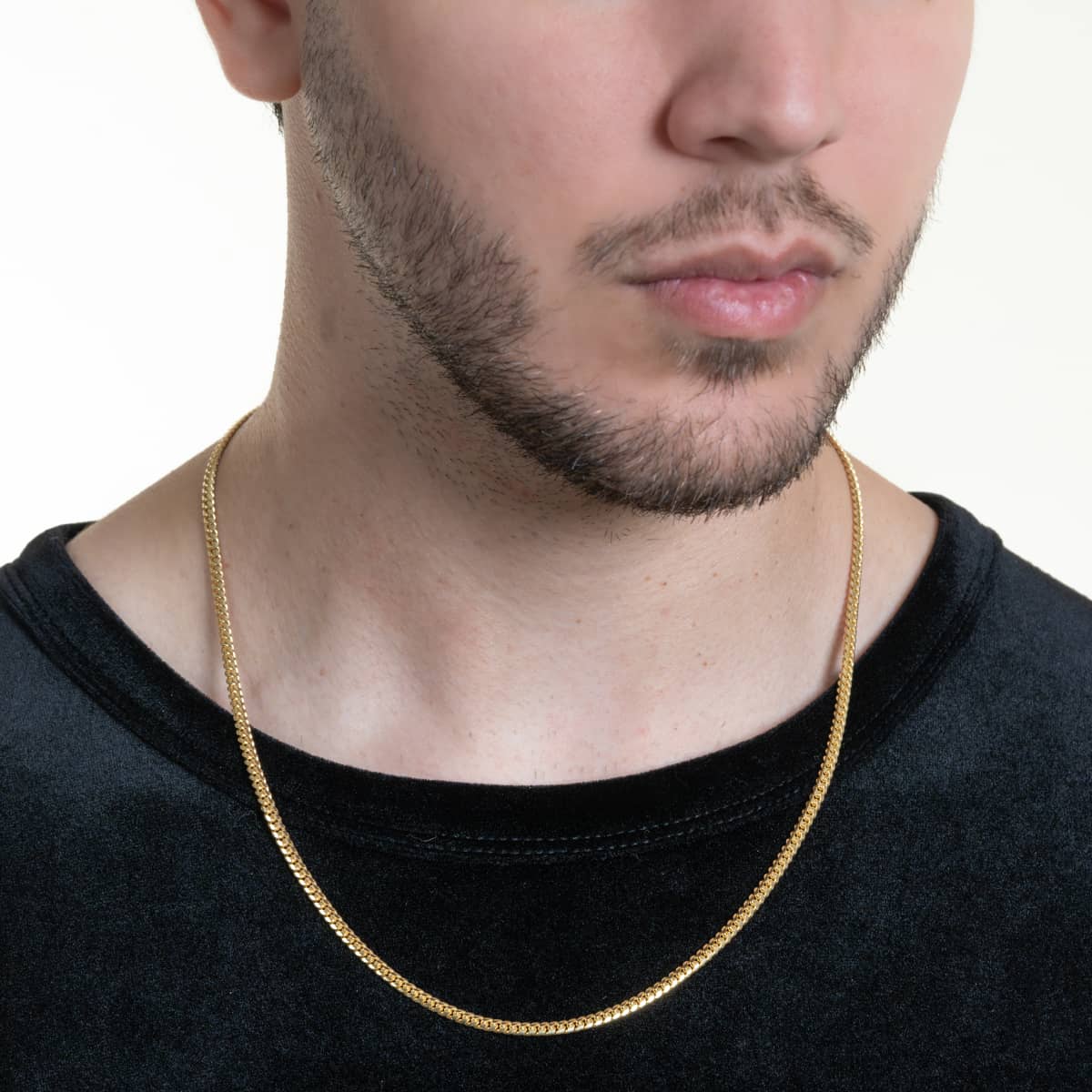 Cuban Link Chain Solid Gold - 3mm