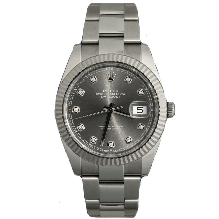 Rolex 2025 Stainless Steel Diamond-Set Diamond Dial Oyster Bracelet luxury watch at 1Luxury Miami