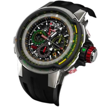 RM 39-01 Automatic Winding Flyback Chronograph Aviation Black Rubber Titanium Case