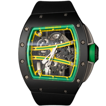 Richard Mille RM61-01 Yohan Blake Black Ceramic Sides (Green/Yellow Insert)
