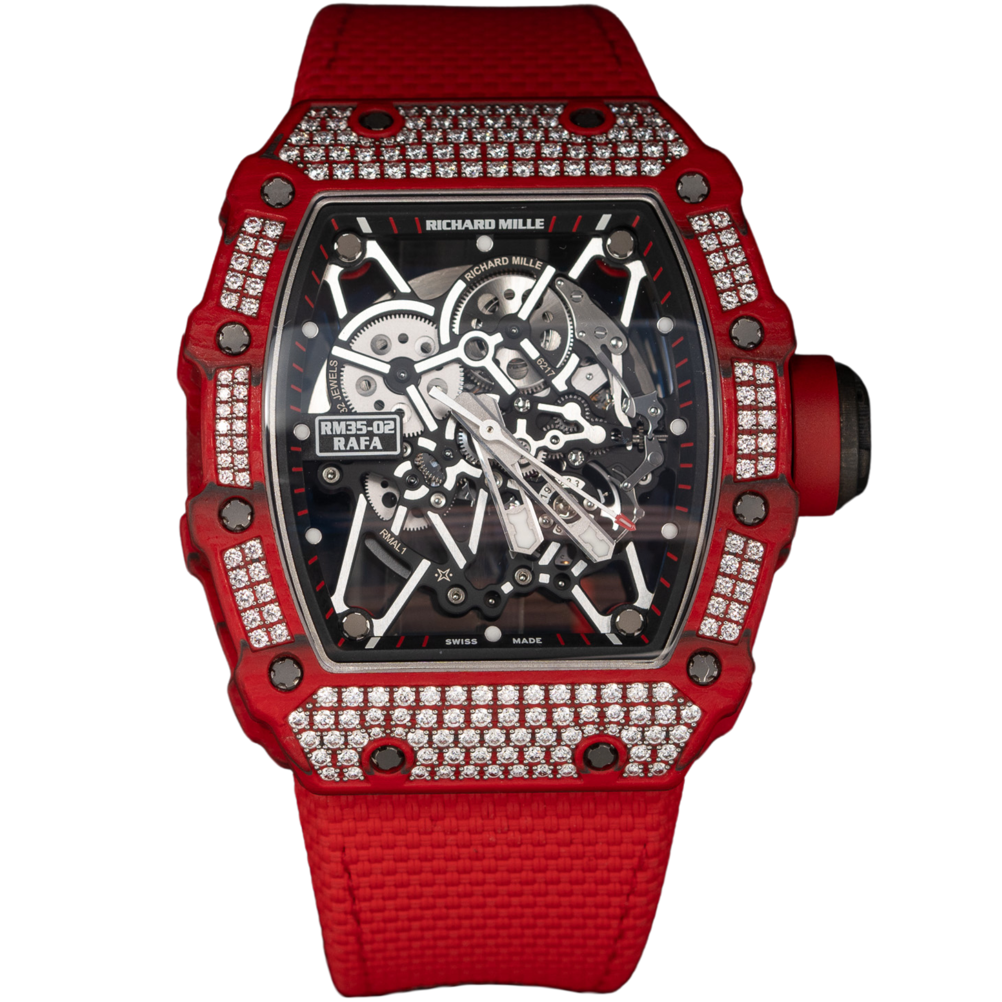 RM35-02 Rafael Nadal Red with Factory Diamond Setting
