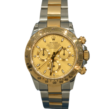 Rolex Ref. 116523 40mm Two Tone SS/YG Daytona Champagne Dial