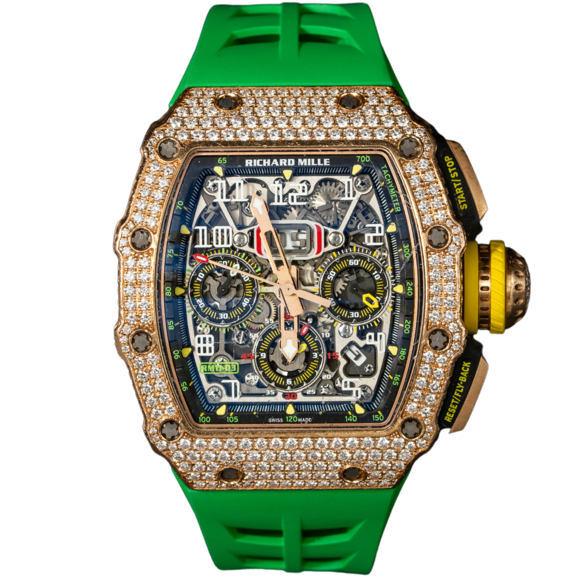 Richard Mille RM11-03 Full Rose Gold Factory Set Chronograph