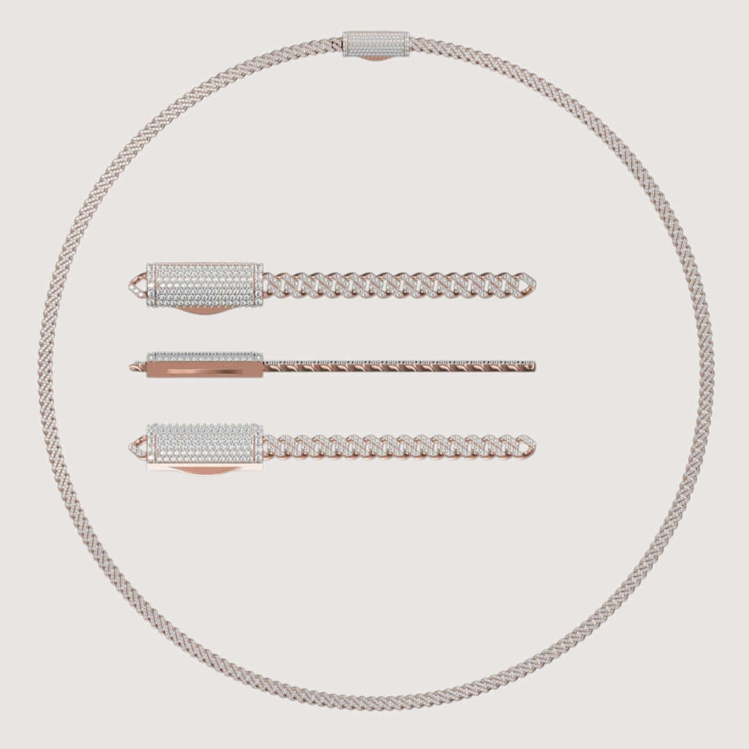 Diamond Cuban Link Chain 14k - 4mm