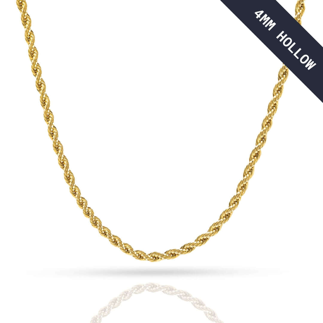 Hollow Rope Chain - 4mm