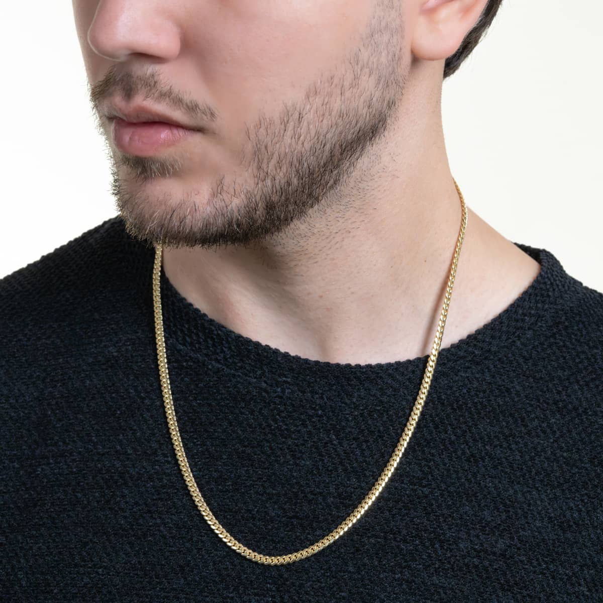 Cuban Link Chain Solid Gold 4mm - Box Lock