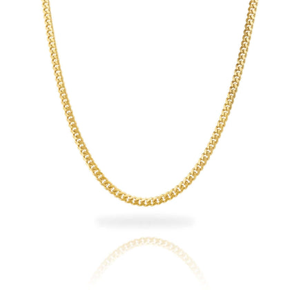 Cuban Link Chain Solid Gold - 3mm