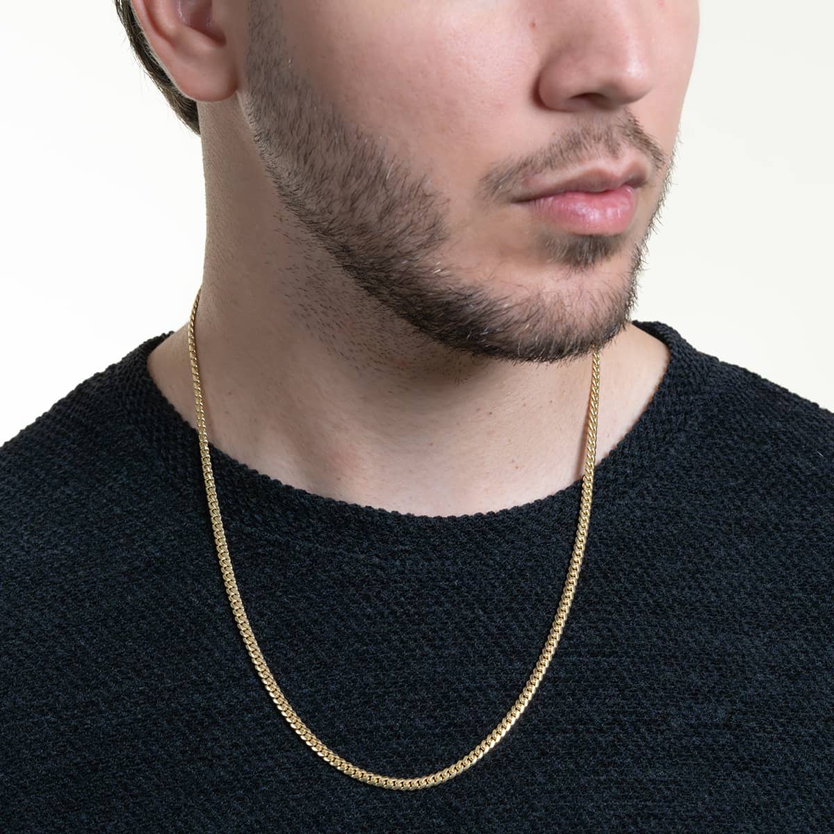 Cuban Link Chain Solid Gold 4mm - Box Lock