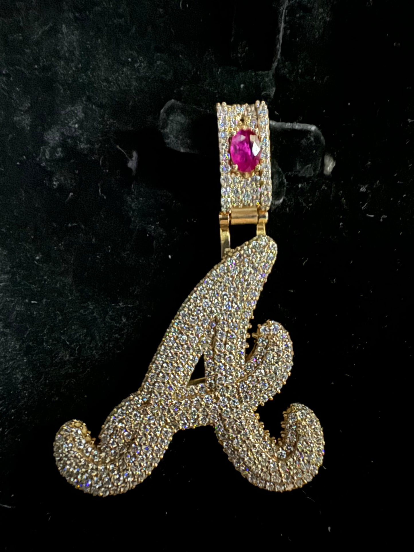 Gold & Diamond Alabama A Pendant