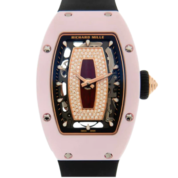 RM07 Pink Ceramic Black Jasper Factory Diamond Dial