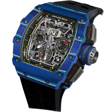 RM 011-03 Jean Todt Flyback Chronograph Automatic Black Rubber Strap Carbon Case