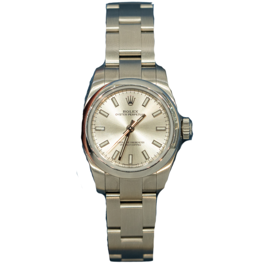Rolex Oyster Perpetual 26 ref. 176200 stainless steel silver dial Oyster bracelet