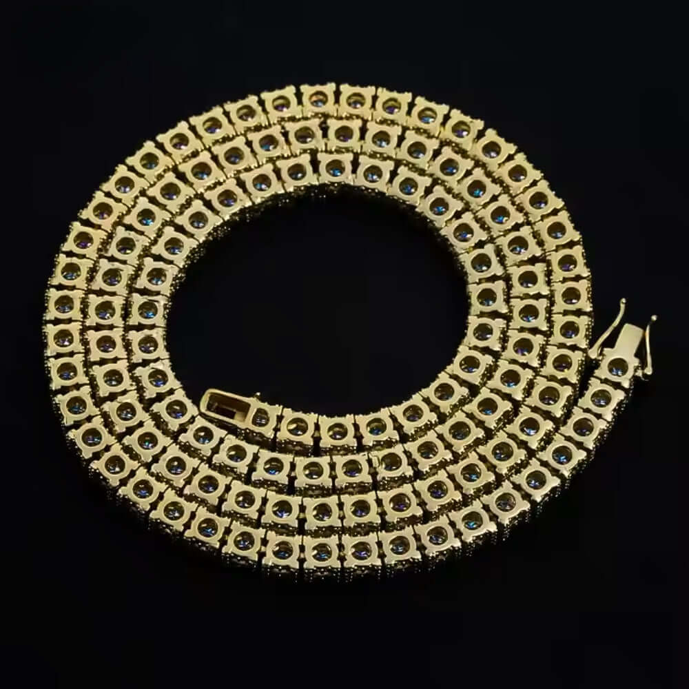 Fully Ice Moissanite Tennis Chain - 5mm