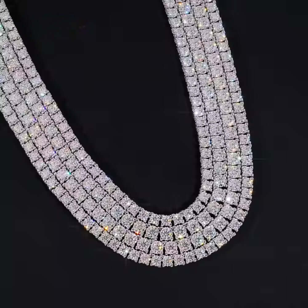 Iced Out Moissanite Tennis Chain - 5mm