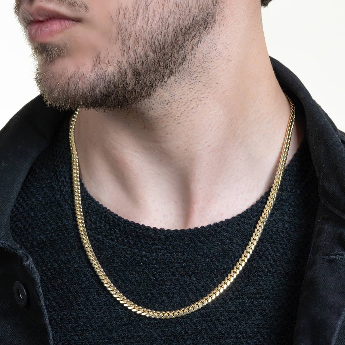 Cuban Link Chain Solid Gold 5mm - Box Lock