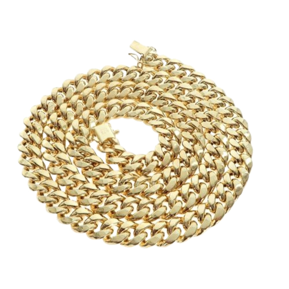 14k Yellow Gold Hollow Miami Cuban Link Chain 24 Inches 6mm 65895