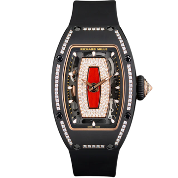 Richard Mille RM07 Black Ceramic Jasper Single Row Diamonds