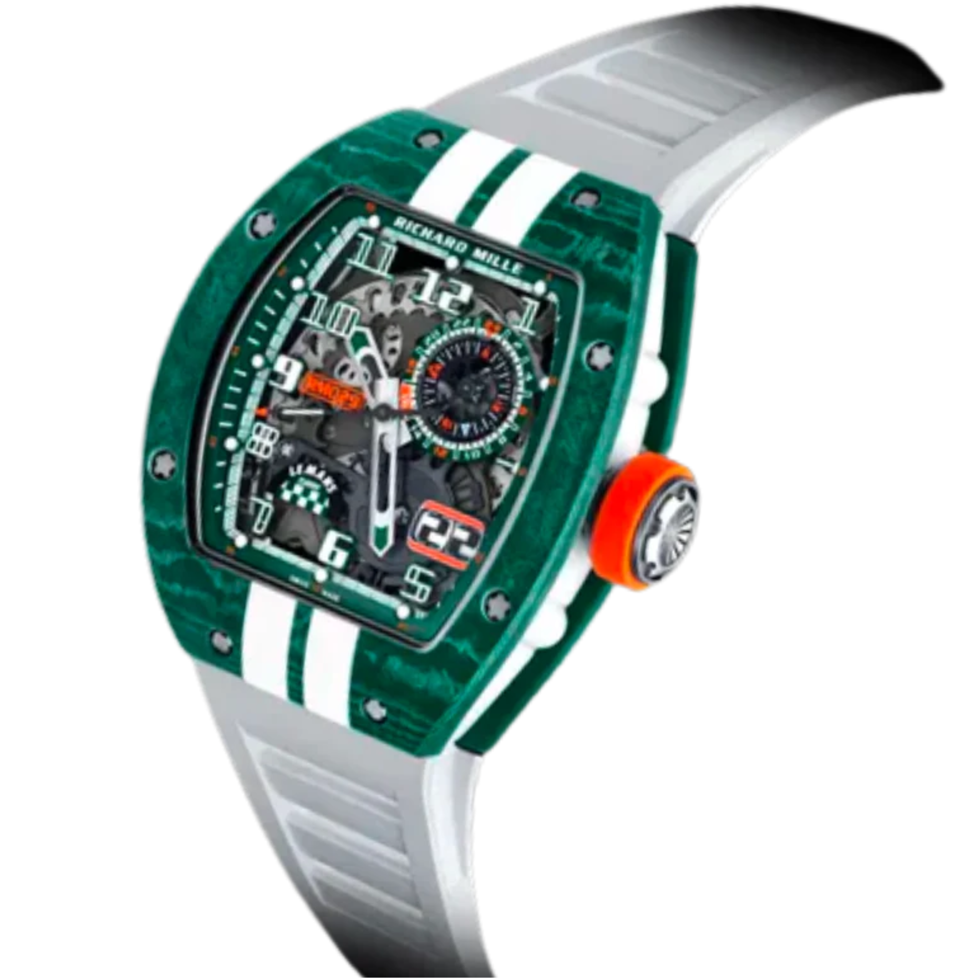 RM 029 Le Mans Classic Limited Edition Automatic White Rubber Strap Carbon Case